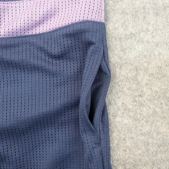 Nike vintage capri 3/4 Mesh, Gym, Yoga, Athletic, Sports Pants - Navy/Purple XL - Picture 3 of 9